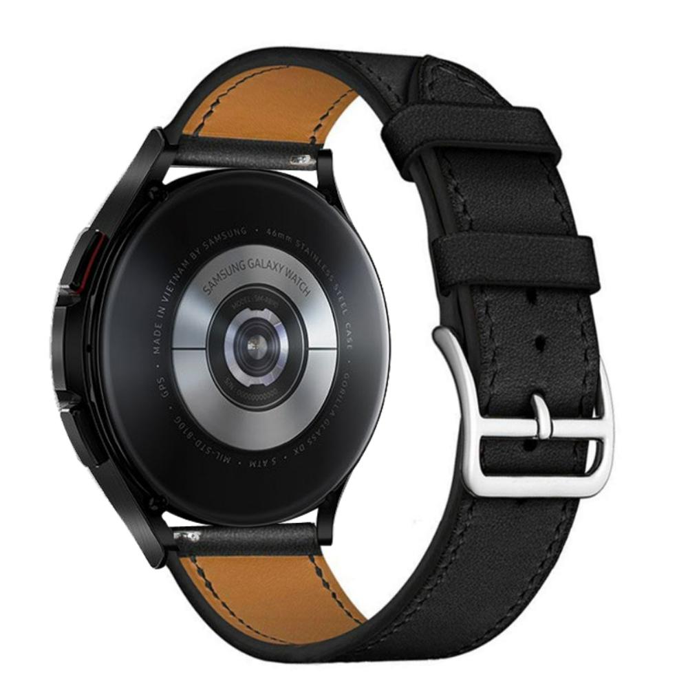 20mm 22mm Leather Strap for Samsung Galaxy Watch 7/6/5/pro/4/Classic 44mm 40mm Bracelet Belt Huawei GT-6-5-4-3-2-Pro 46mm Strap