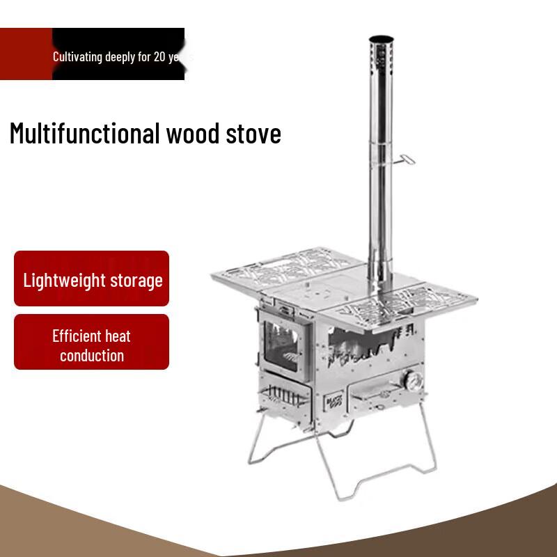 Beifu Portable Outdoor Camping Wood Stove Combo