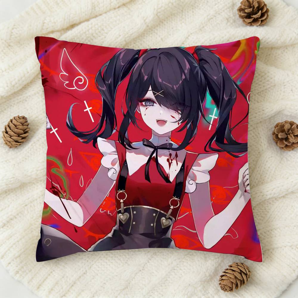 New AAme Chan Needy Streamer Overload Doublesided Printed Square Decorative Cushion Cover for Sofa Living Room Home Decor