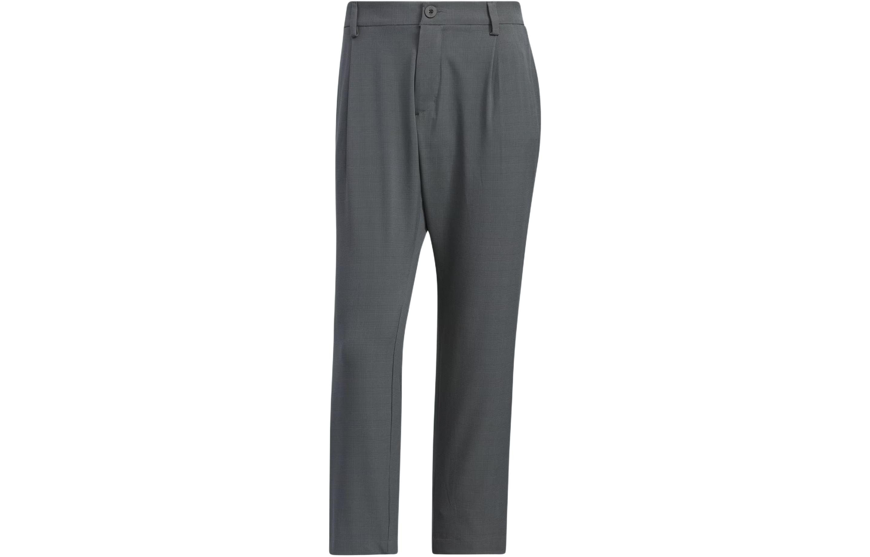 Adidas Checked Pattern Ankle Pants Woven Sweatpants Men s Dark Gray IN6643 A/92