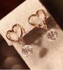 Korean Jewelry Sweet Love Cz Zircon Earrings, Earrings For Women Brincos Stud Earrings Boucle D'oreille Femme
