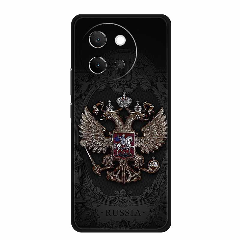 For Vivo V40 Lite Case V40lite V 40 Lite Fashion Black Silicone Soft Back Cover Case For Vivo V30e 5G Phone Case V 30 e Funda