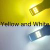 Car Fog Light Bulb, Two Colors H11/H8, Daytime Driving and Running Lights, White+Yellow, 12V, 2 Pieces.