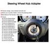 Terisass Steering Wheel Short Hub Adapter Black Quick Release Boss Kit SRK-160H Fits Mazda Miata RX-7