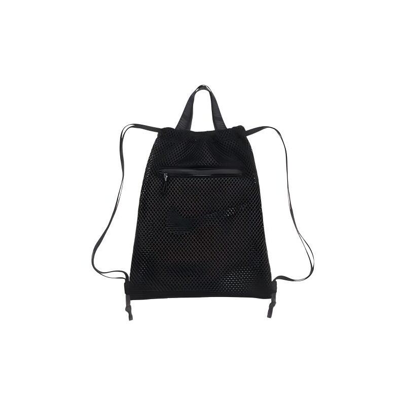 Nike Essentials Sports Casual Drawstring Closure Stitched Nylon Backpack Unisex Backpack Black BA6146-011 Black