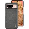 IMAK Ruiyi Series for Google Pixel 8 Case Cloth Texture Bump Proof PU Leather+PC Cell Phone Cover