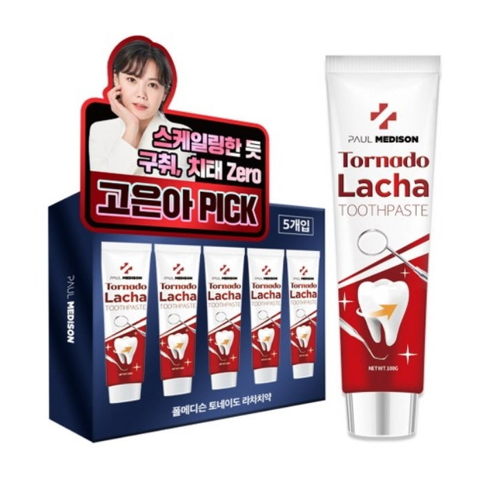 

Зубна паста Paul Medison Tornado Lacha 100г*5шт/10шт 5Pcs