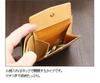 [Abies] Genuine Leather Grain Embossed Cowhide Bi-fold Wallet (with Coin Purse) Black