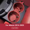 Car Cup Holder Center Storage Box For Porsche Macan 2014-2025 2025 2025 Soft Waterproof Central Protector Console Organizer