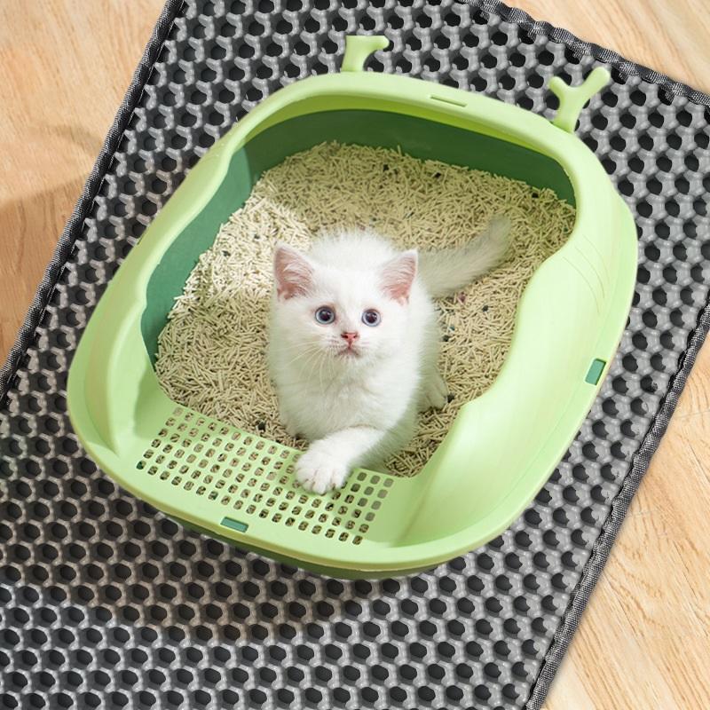 Cat Litter Mat Pet Toilet Waterproof Double Layer Pet Litter Box Mat Nonslip Sand Cat Washable Mat Clean Pad Pet Clean Supplies