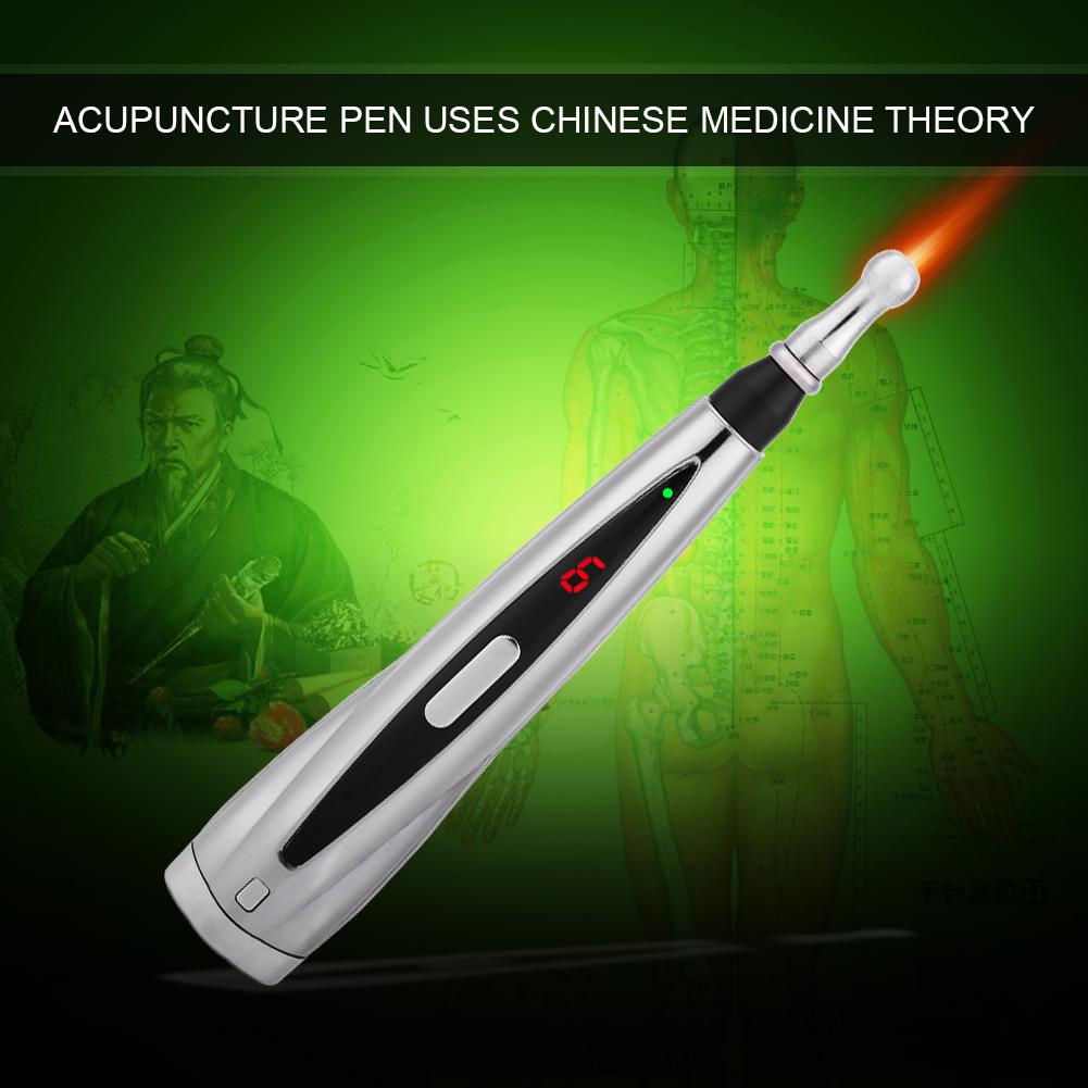 Electric Laser Acupuncture Therapy Meridian Energy Pen Body Massager Pain Relief