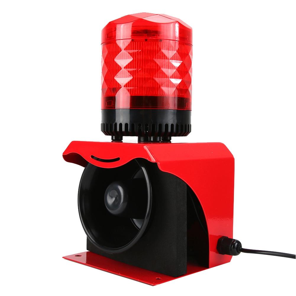 12-24V Industrial Waterproof Fire Horn Siren Alarm Audible Visual Sound Warning Alarm Speaker