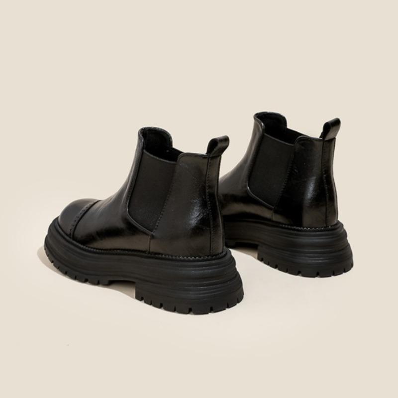 Short Boots Women's Large Size Retro Chelsea Women's Boots New Autumn and Winter British Style Ankle Boots Women's Shoes