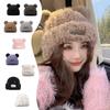 Adult Children Furry Ears Winter Hat Bear Hat New Year Winter Headwear