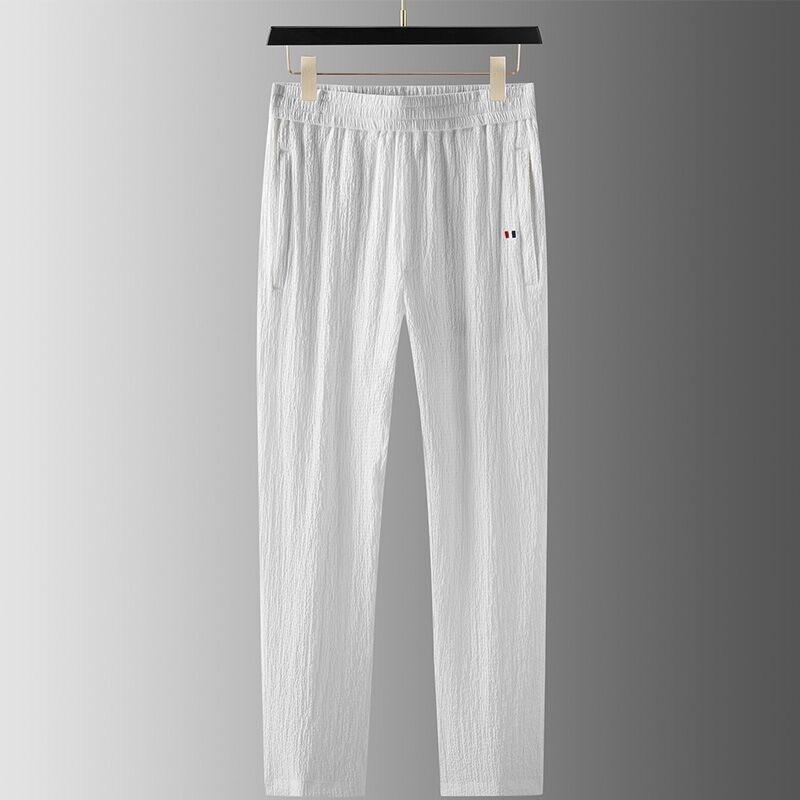 Summer Men's Classic Fashion Solid Color Two-Piece Men's Casual Loose Comfortable Large Size High-Quality Sports Suit