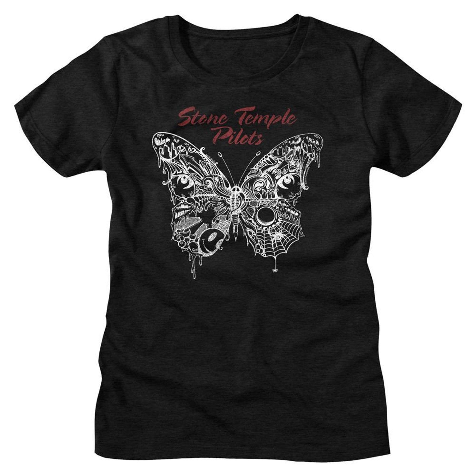 Stone Temple Pilots Butterfly Black Women s T-Shirt 2XL