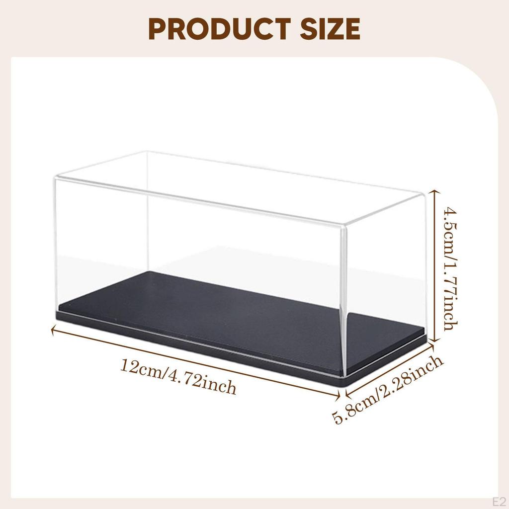 1/43 Modellauto Vitrine Spielzeug Aufbewahrungsbox Sammlergeschenk Staubdichte Vitrine für Sammlerstücke