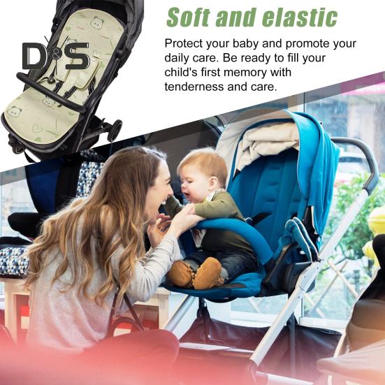 Saltea Universală pentru Cărucior Husă Respirabilă pentru Cărucior de Bebeluș Protecții pentru Ham Model Desen Animat Saltea Răcoritoare pentru Cărucioare Uz de Vară