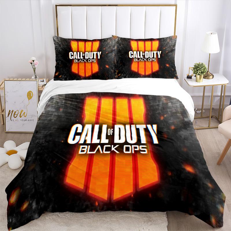 Call Duty Black Ops 4 Print 3Pcs Bedding Setduvet Cover With 2 Bedropillowcase Home Birthday Gift