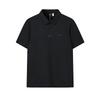 F.C. Classic Minimalist Basic Casual Light Business Versatile Comfortable Knitted Short Sleeve Polo Shirt Men Tops Deep-Black F11M621103FBK