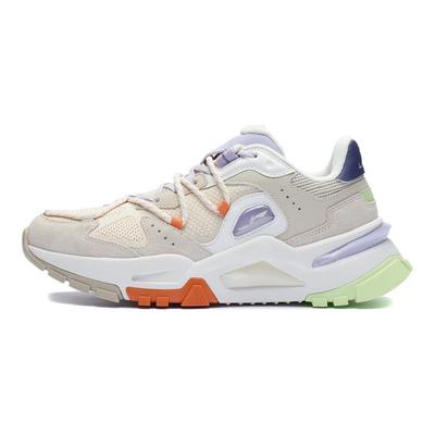 Li Ning Reverse Fantasy Fabric Trendy Low-Top Sports Casual Shoes Women Sneaker White Gray AGLR184-3