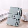 Women's Short Coin Purse: Japanese & Korean Style Multi-function Card Holder with Buckle