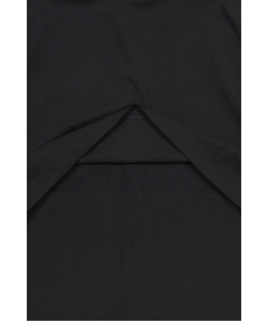 Koolongseupocheu Women'S Air Dot Zip-Up Short Sleeve T-Shirt Jktcm26262Blk