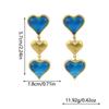 Vintage French Heart Retro Stud Earrings - High-End Fashion Jewelry