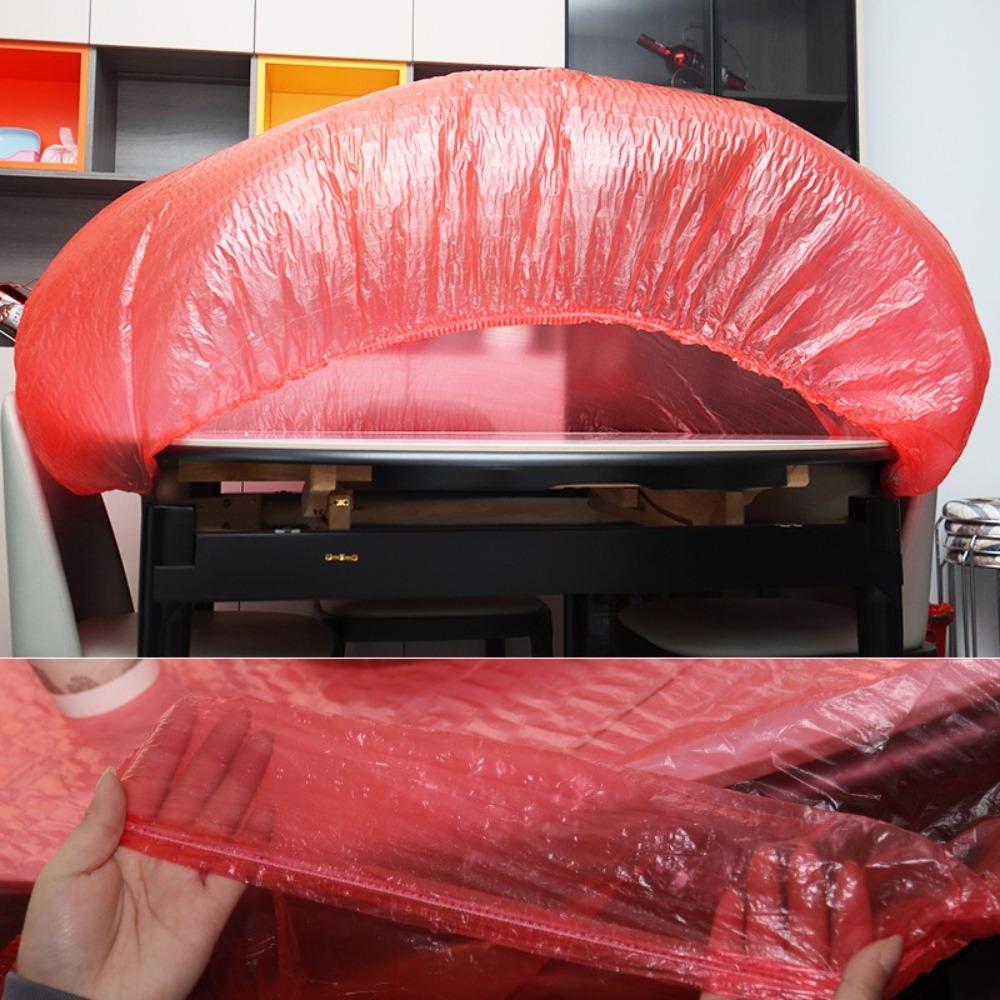 10pcs Elastic Disposable Drawstring Table Cover PE Table Covers  Party Wedding Picnic