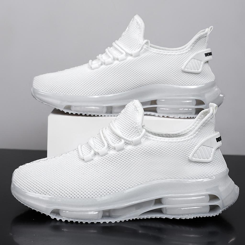 2025 Fly-woven Mesh Little White Shoes Sneakers Summer and Autumn Large Size Men's Sports and Leisure Shoes Men's Shoes