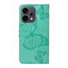 For Oppo Reno14 5G (China)/Oppo Reno14 F 5G/Oppo Reno14 5G (Global) Wallet Case Floral Butterfly Imprinted Leather Phone Cover Stand