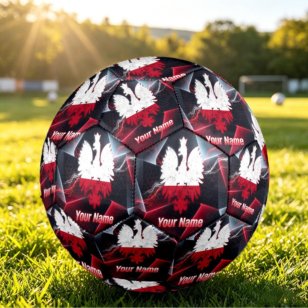 Personalized Size 5 Football Poland Football Pattern Outdoor Game Sports Ball Gift