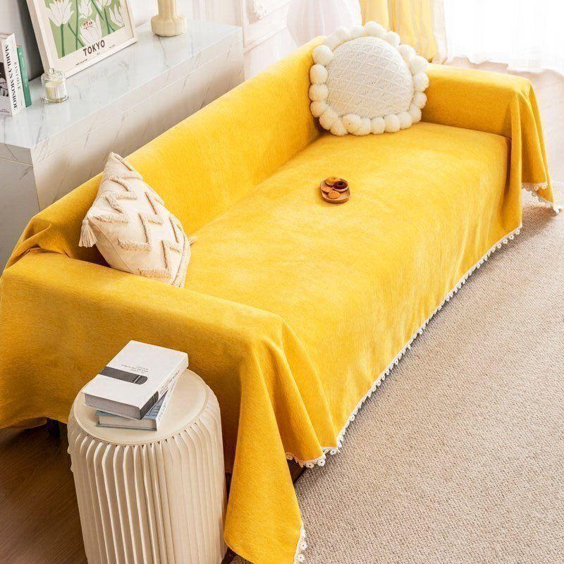 Sofa Towel With Full Coverage Prevent Cat Scratching Blanket Sofa Cushion Cover All Season Universal All Inclusive Sofa Towel