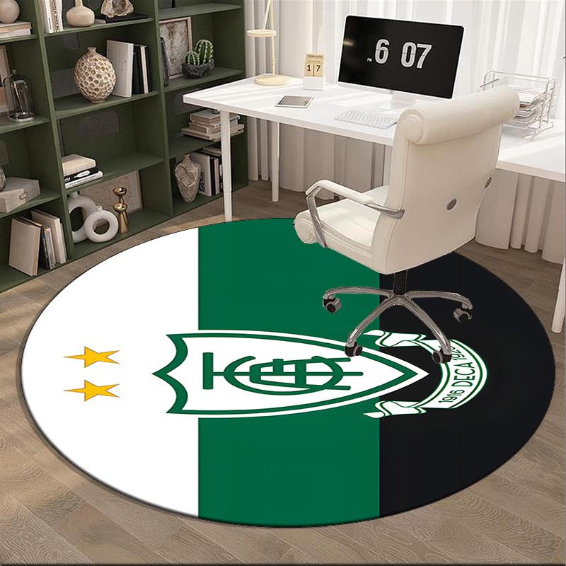 America Futebol Clube Round Rug for Livingroom,Bedroom, Palyroom, Chair Rug, Area rug, Circle Carpet, Large Size Fan Christmas gift