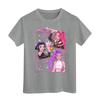 Boys Girls Round Neck Casual Printed Short-sleeved T-shirt Top