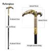 Golden Black Reaper's Scythe Style Walking Stick Party Mode Elegant Walking Stick Dekorativ Cospaly Cane Knob Crosier 90 cm