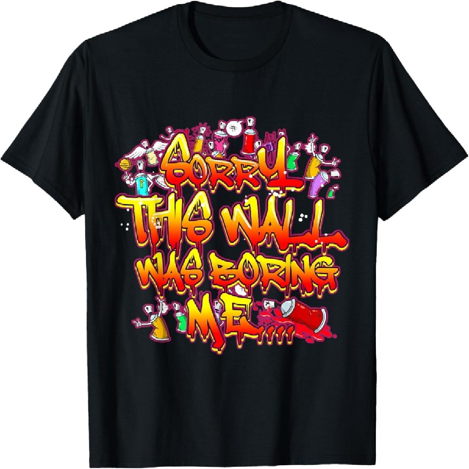 Funny Oldschool Graffiti Street Art Letters Spray Tagging T-Shirt XXXXXL разноцветный