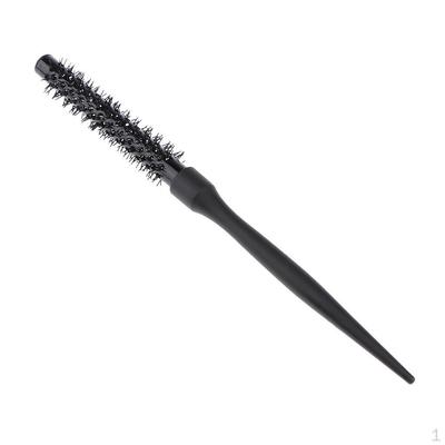 Resistir pinos de nylon redondos curtos soprando cabelo secagem estilo rolo escova de cabelo