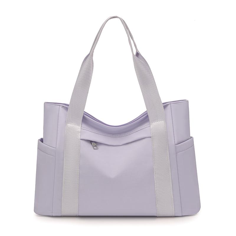 Large Capacity Tote Bag Women's Multi-Compartment Nylon Shoulder Bag