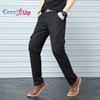 Cozy Up Solid Color Loose Men's Straight Casual Pants 6 Pocket Cargo Pants