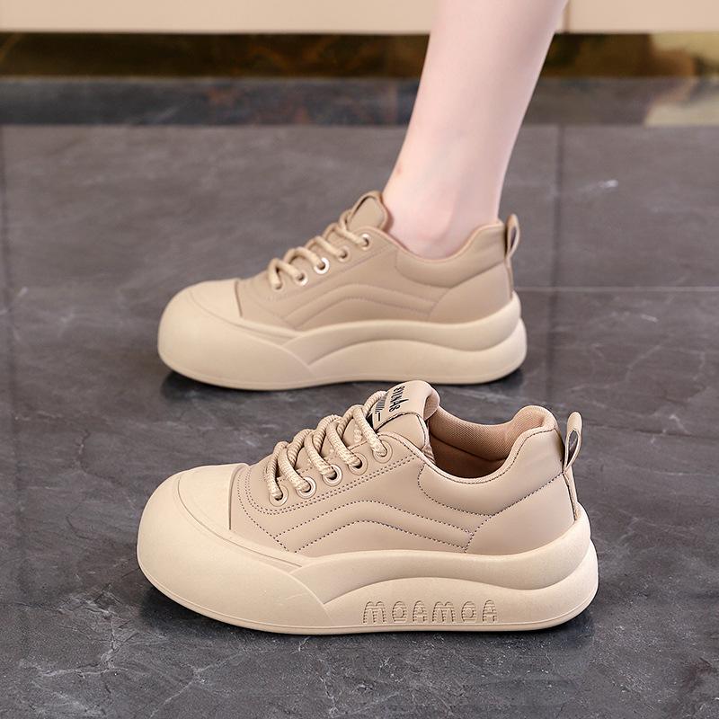 

Маленькие белые туфли женские туфли с большой головой туфли на платформе новые весенние и осенние туфли универсальные спортивные туфли 35 хаки