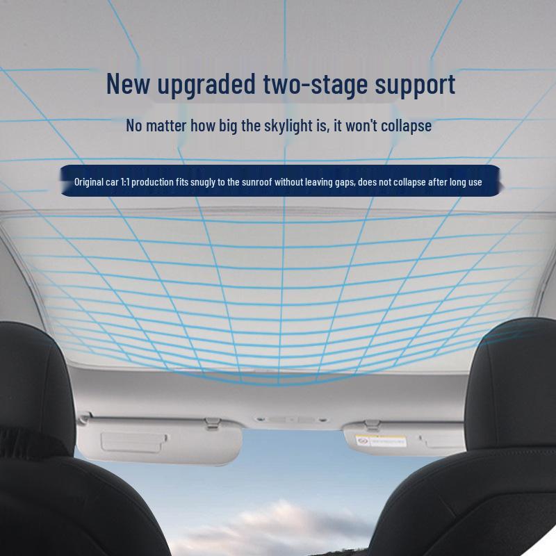 Tesla Model Y Sunroof Sunshade Split - Interior Sky Screen Protection