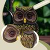 Owl Statue Animal Figurine Sculpture Ornament for Office Desktop Cabinet