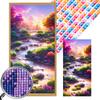 Valley 5D DIY Partial AB Full Square Drill Diamond Dots Paintings for Adults Home Decor Diamonds Paintings Gem Art 17.72x33.46in
