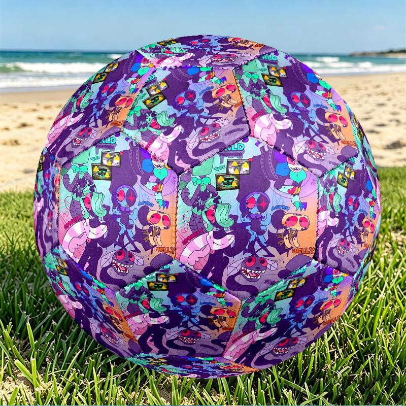 Dandy's World Print Size 5 Soccer Ball, PU Wear Resistant Football for Match Training and Daily Practice, Birthday Gift for Soccer Fans