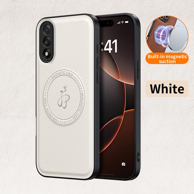 PU Leather Wireless Charging Magnetic Case for OnePlus Nord 5 Nord5 5G Fusion Protective Cover Hard Back Shell Coque