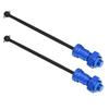 1pair Front Rear Drive Shaft CVD Dogbone Upgrade Part for TRAXXAS XMAXX 1 5 Car (Navy Blue)