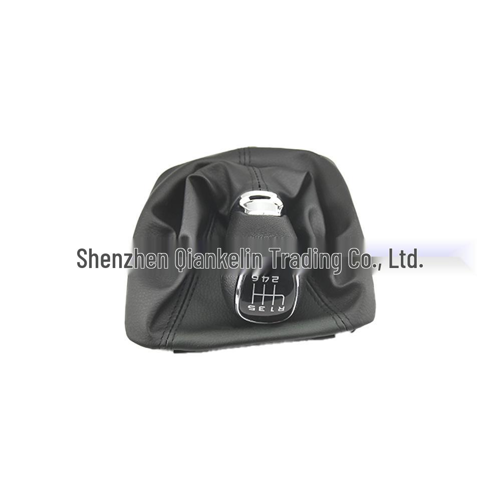 Chrome Gear Shift Knob with Leather Boot for Skoda Octavia A5/A6 (2004-2012)