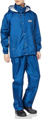 Doqment Regenanzug Set, Atmungsaktiv, Vollständig mit Netzfutter, Hergestellt aus Toray Entrant Regenanzug II 7250, Marineblau, Größe 4XL (Entspricht japanischer Größe 4L)