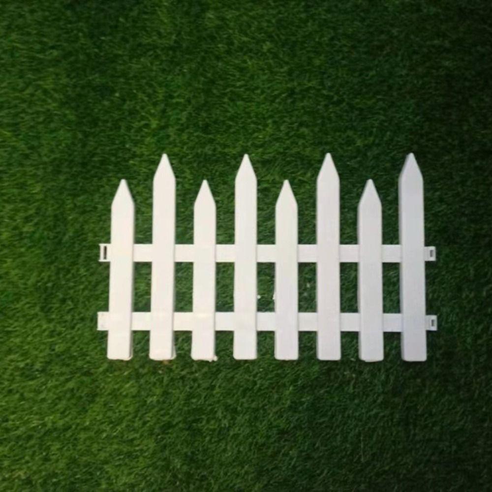 2pcs Plastic Courtyard Fence Universal Guardrail Doorway Barrier Garden Fence  Vegetable